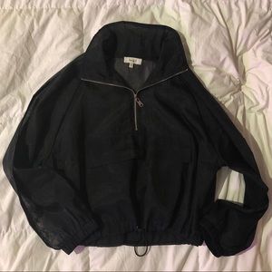 Love J crop windbreaker